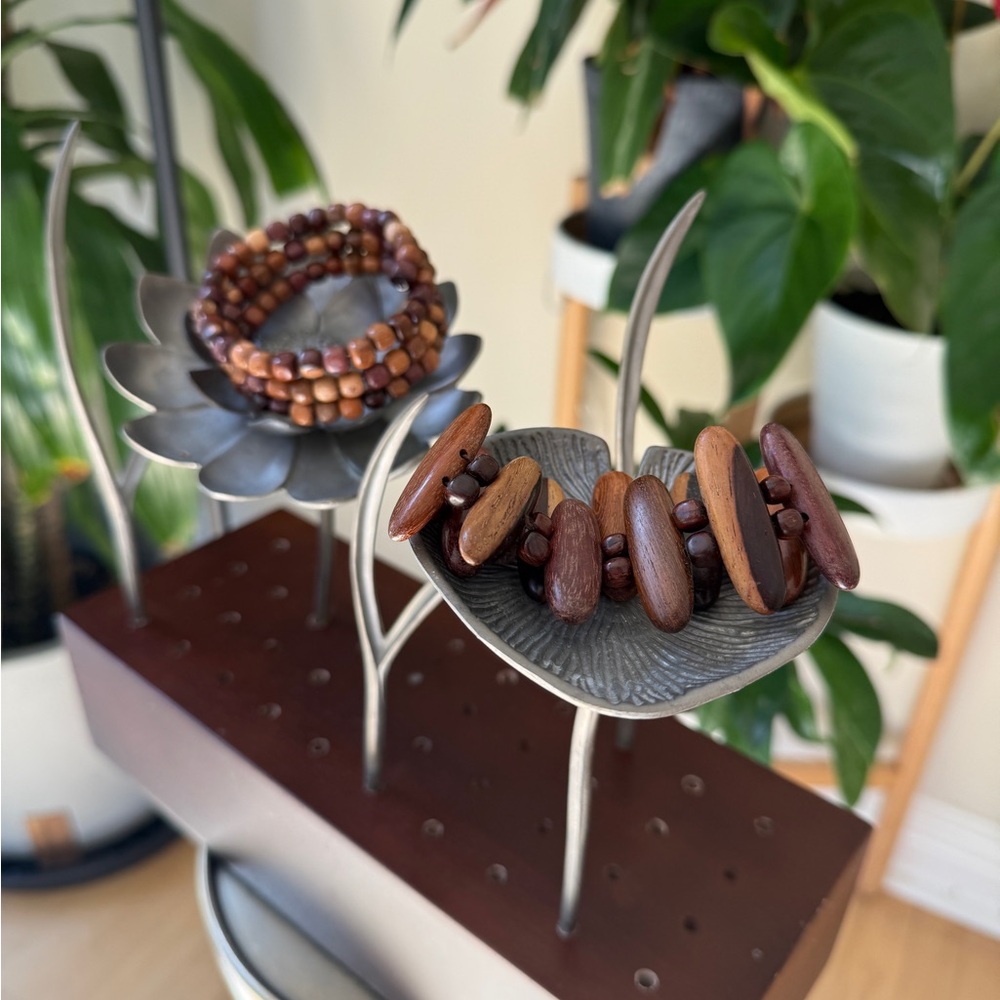 Wood Bracelets Set